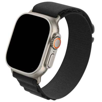 Cinturino Apple Watch in nylon nero