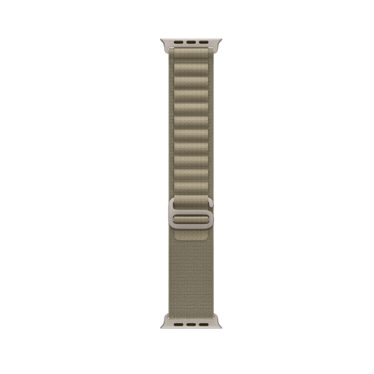 Cinturino Apple Watch in nylon oliva dettaglio
