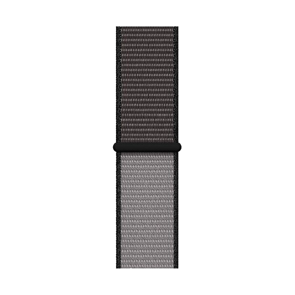 Cinturino Apple Watch in Nylon grigio ancora dettaglio