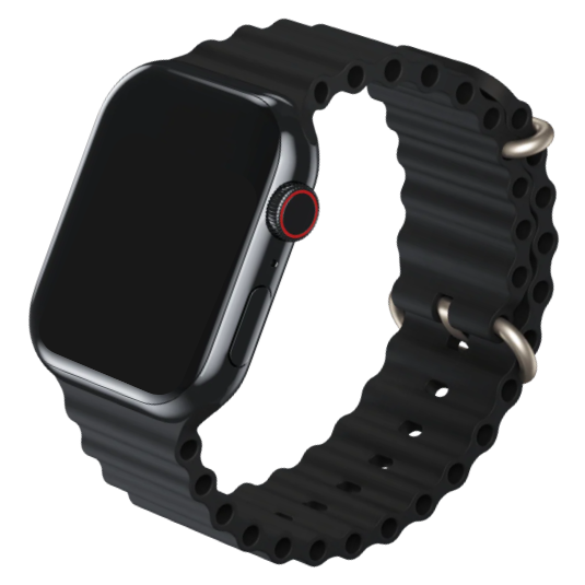 Cinturino Ocean nero per Apple Watch Ultra ed Apple Watch
