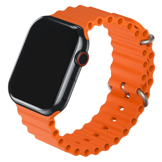 Cinturino Ocean Arancione per apple watch Ultra ed Apple Watch