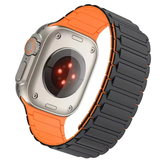 Cinturino Apple Watch in silicone nero compatibile per Apple watch ultra