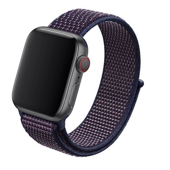 Cinturino Apple Watch in Nylon sportivo viola indaco #Colore_Indigo