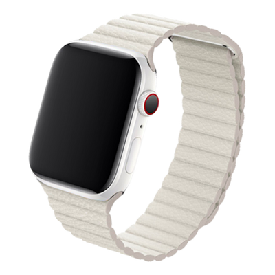 Cinturino Apple Watch in pelle bianca