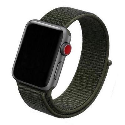 Cinturino Apple Watch in Nylon verde militare