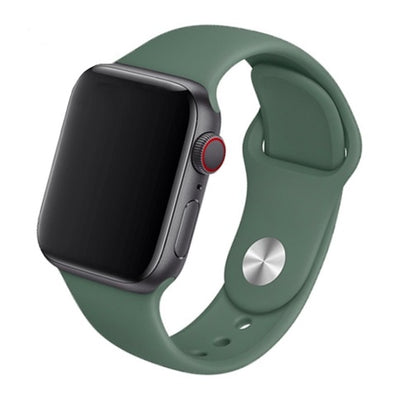 Cinturino Apple Watch in Silicone classico verde pino