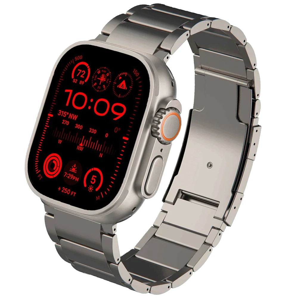 Cinturino Apple Watch in titanio naturale