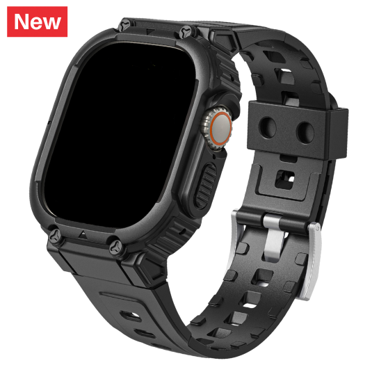 Cinturino Apple Watch Ultra con cover incorporata nera