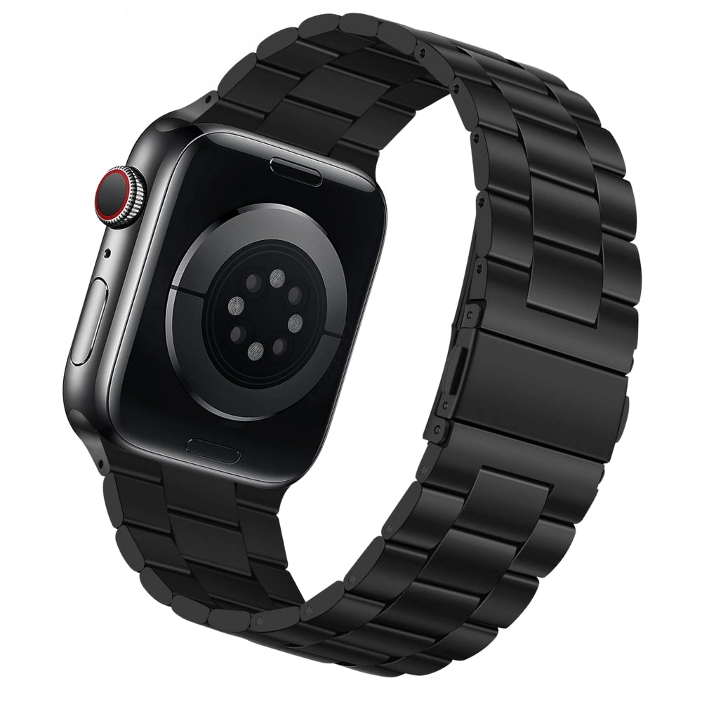 Cinturino Apple Watch in acciaio a maglie colore nero 46mm