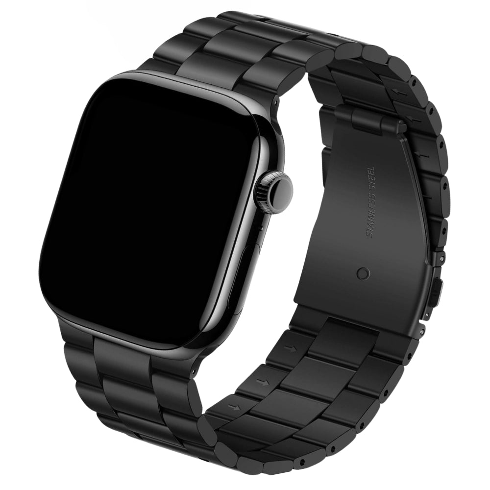 Cinturino Apple Watch in acciaio a maglie colore nero