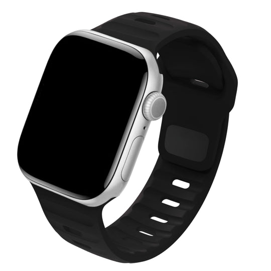 cinturino motion in silicone nero compatibile apple watch 46mm