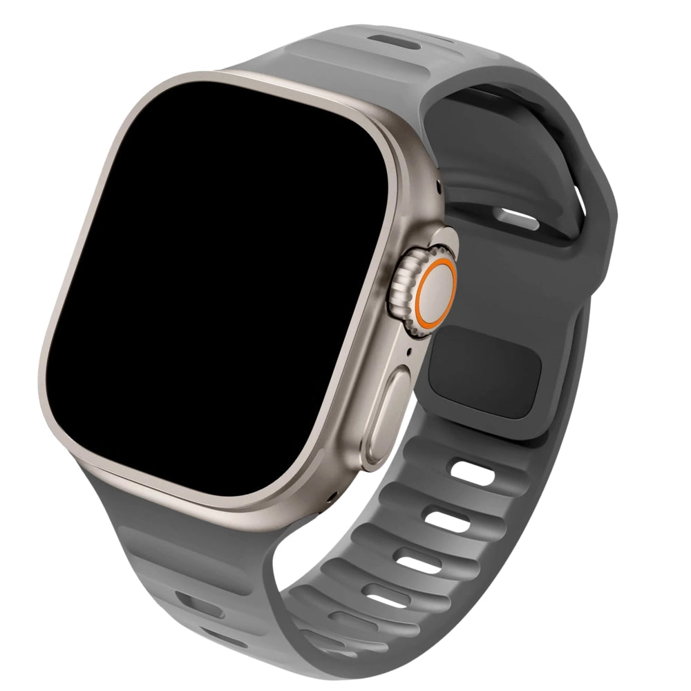 Cinturino Apple Watch in Silicone sportivo grigio scuro