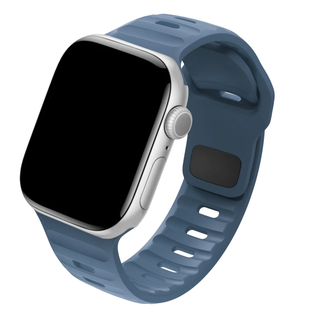 Cinturino Apple Watch in Silicone sportivo blu chiaro compatibile 46mm #Colore_Light Blue