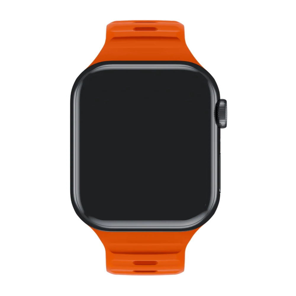 cinturino in silicone motion arancione vista frontale