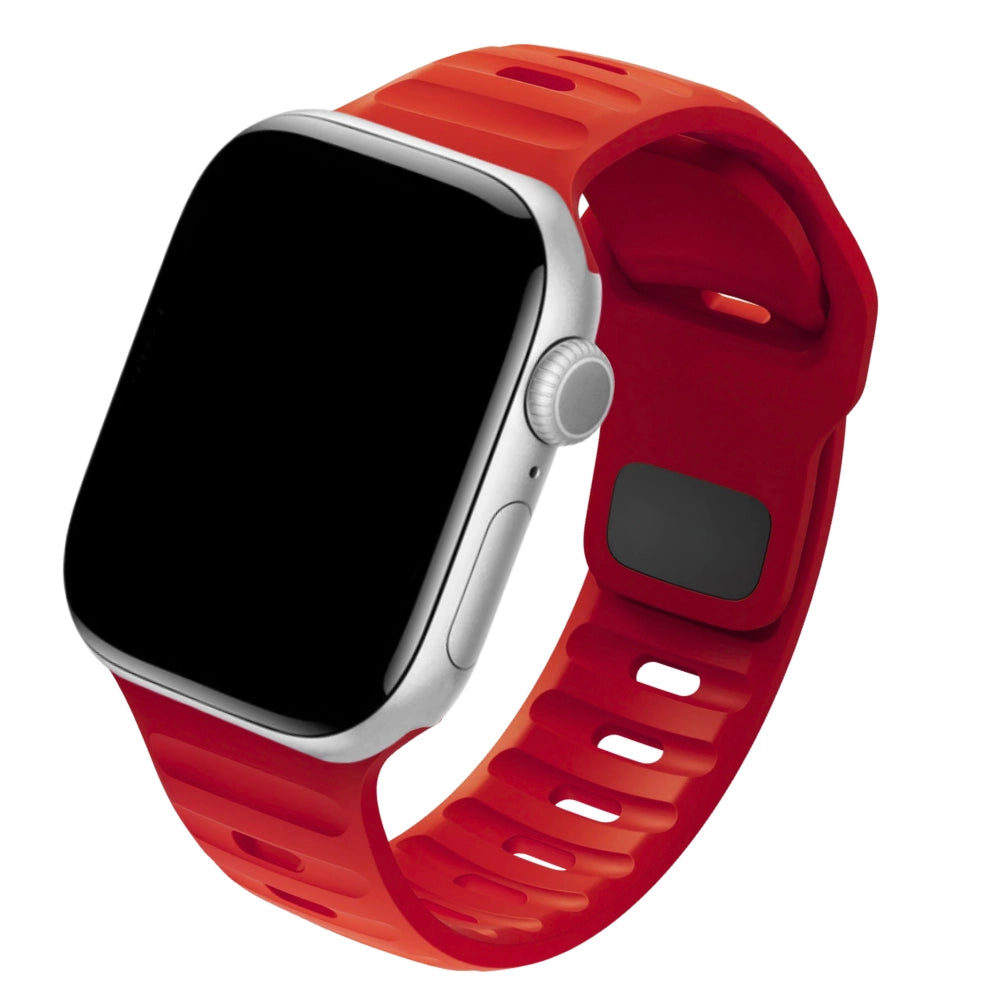 Cinturino Apple Watch in Silicone sportivo rosso compatibile 46mm #Colore_Red