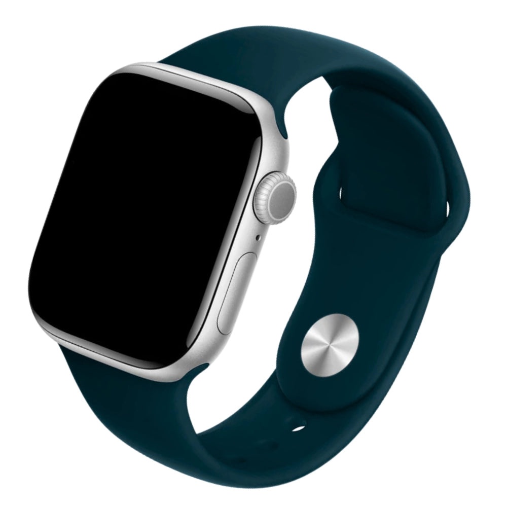Cinturino Apple Watch in Silicone classico verde pacifico #Colore_Pacific Green