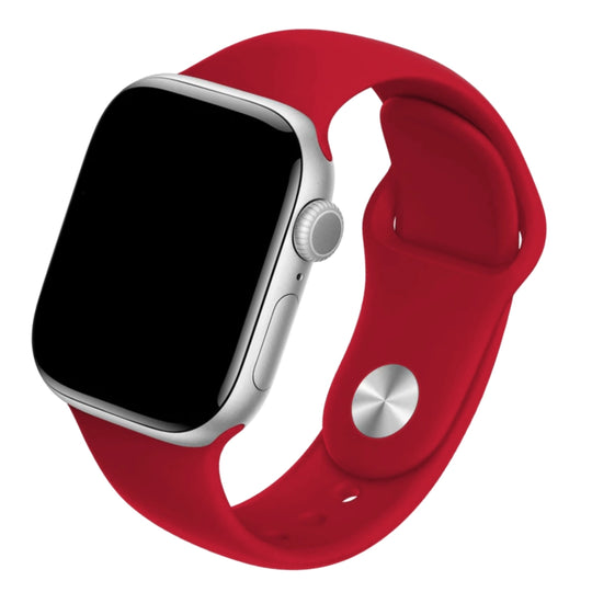 Cinturino Apple Watch in Silicone classico rosso rosa