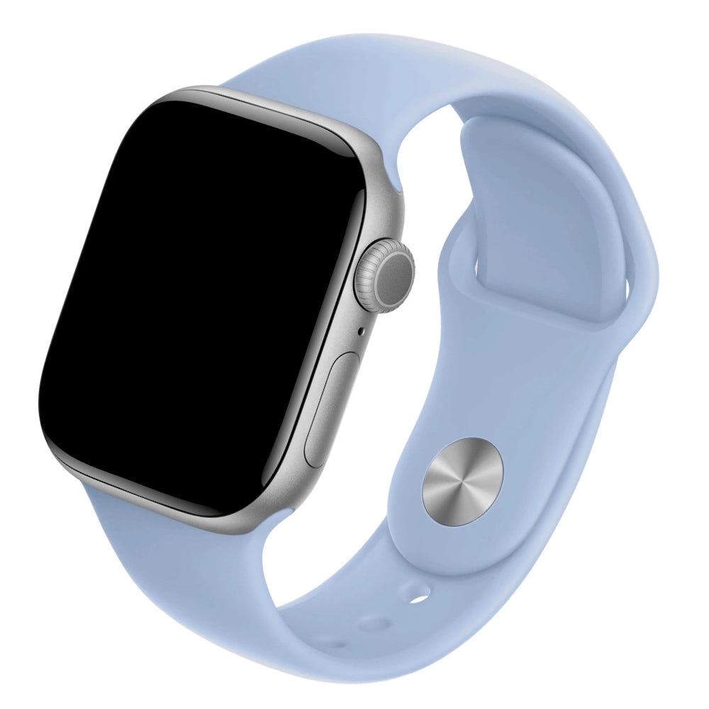 Cinturino Apple Watch in Silicone classico azzurro chiaro