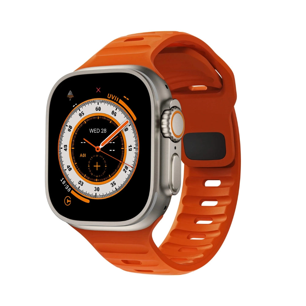 cinturino motion arancione compatibile per apple watch 46mm-49mm #Colore_Orange
