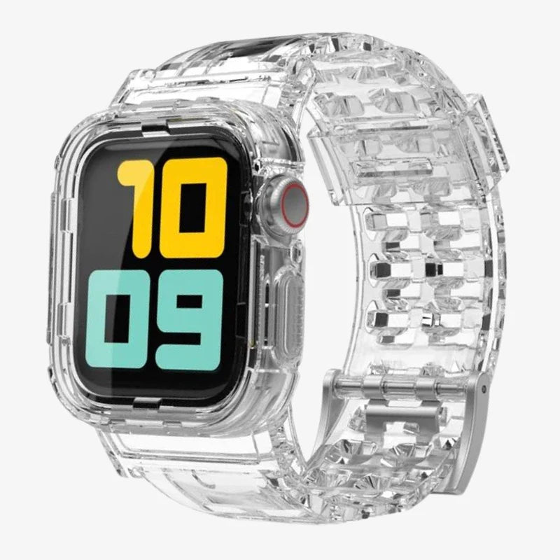 Cinturino in silicone trasparente unibody per Apple Watch