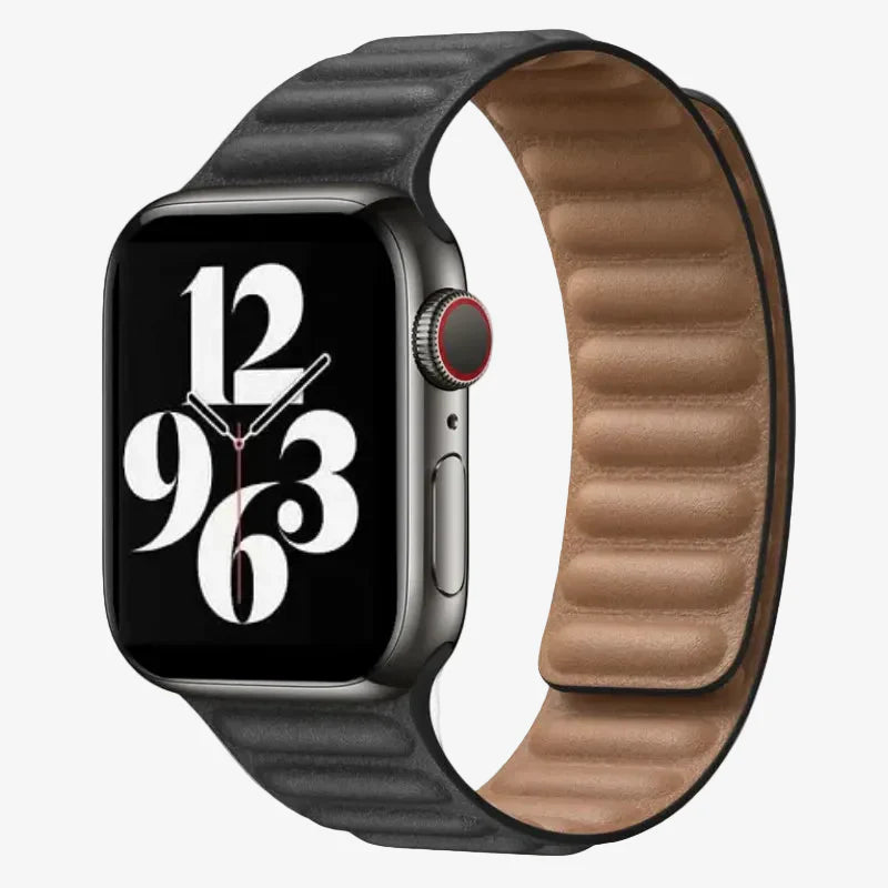 Cinturino Leather Link compatibile Apple Watch 42‑46mm