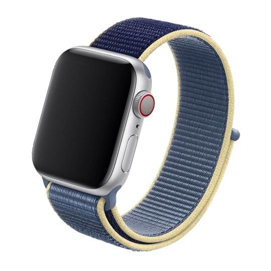 Cinturino Apple Watch in Nylon blue alaska