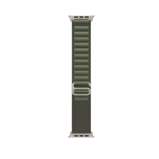 Cinturino Apple Watch in nylon verde Dettaglio