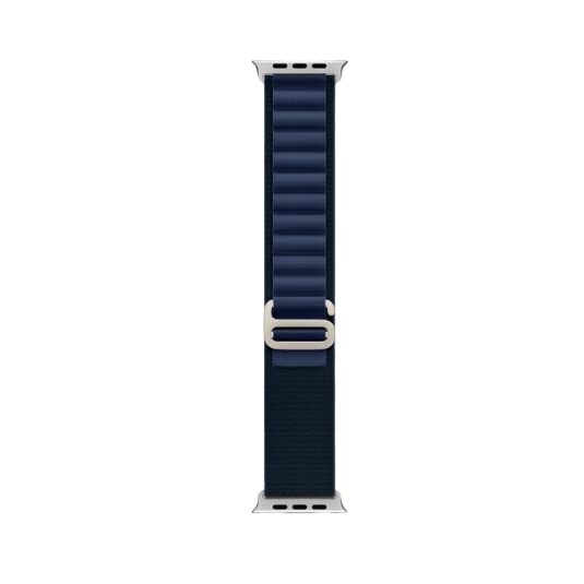 Cinturino Apple Watch in nylon blue dettaglio