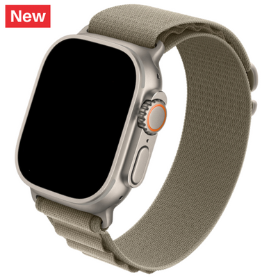 Cinturino Apple Watch in nylon oliva