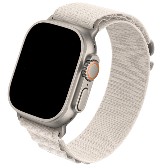 Cinturino Apple Watch in nylon bianco