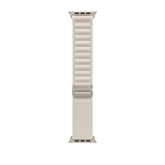 Cinturino Apple Watch in nylon bianco dettaglio
