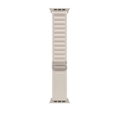 Cinturino Apple Watch in nylon bianco dettaglio