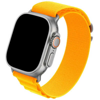 Cinturino Apple Watch in nylon giallo
