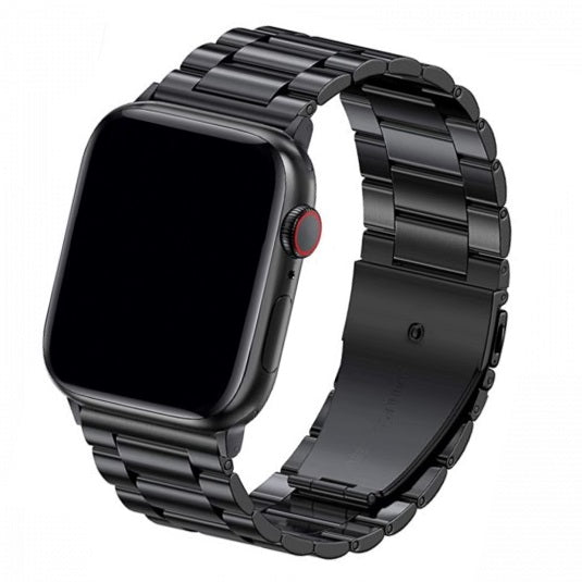 Cinturino Apple Watch in acciaio a maglie colore nero