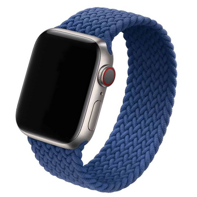 Cinturino Apple Watch in nylon intrecciato blue