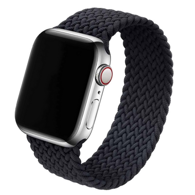 Cinturino Apple Watch in nylon intrecciato nero