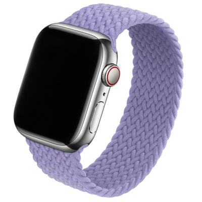 Cinturino Apple Watch in nylon intrecciato lilla