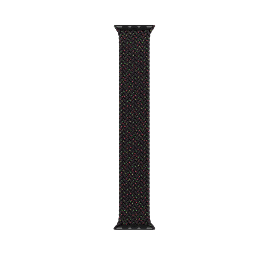 Cinturino Apple Watch in nylon intrecciato nero sport dettaglio