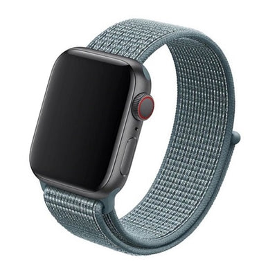 Cinturino Apple Watch in Nylon celeste catarifrangente