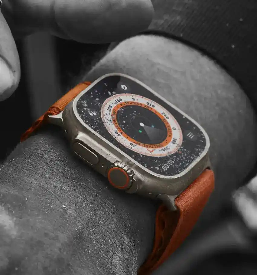 Cinturino Alpine Orange compatibile Apple Watch Ultra – Modello esclusivo da 49mm, resistente e sportivo