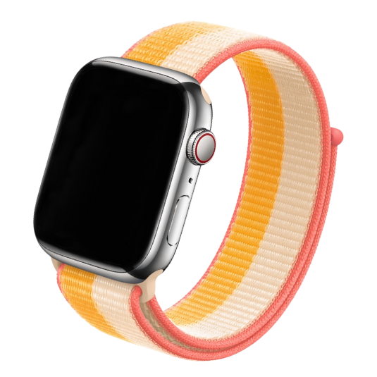 Cinturino Apple Watch in Nylon bicolore giallo