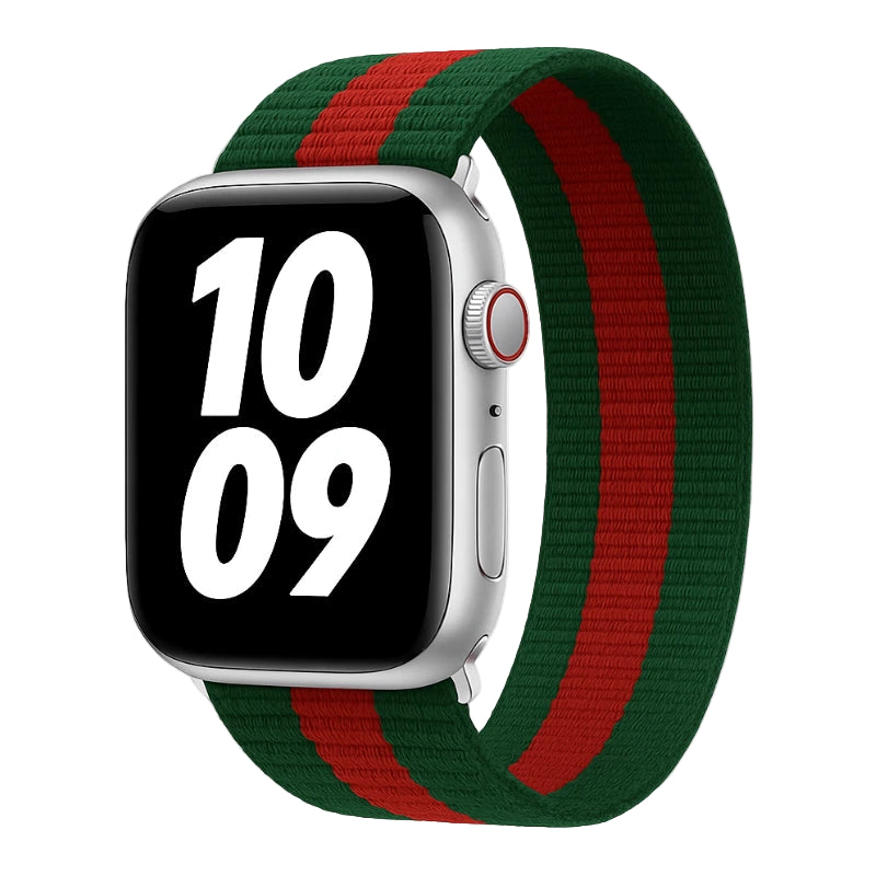 cinturino elastico in nylon compatibile con tutte le serie di apple watch, colorato e comodo da indossare