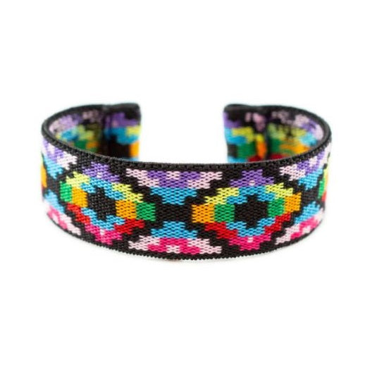 Cinturino Apple Watch in nylon elastico azteca dettaglio