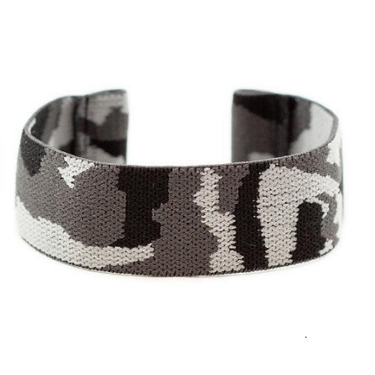 Cinturino Apple Watch in nylon elastico militare nero dettaglio