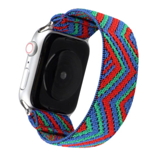 Cinturino Apple Watch in nylon elastico multicolore