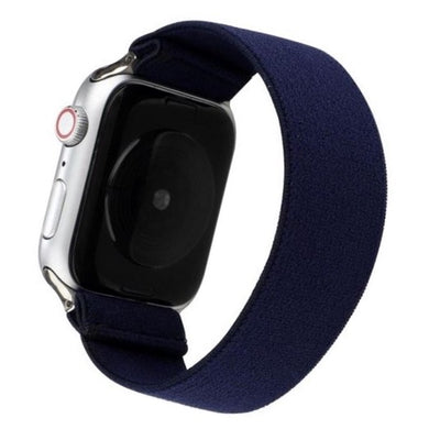 Cinturino Apple Watch in nylon elastico blue