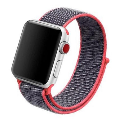 Cinturino Apple Watch in Nylon rosa e grigio