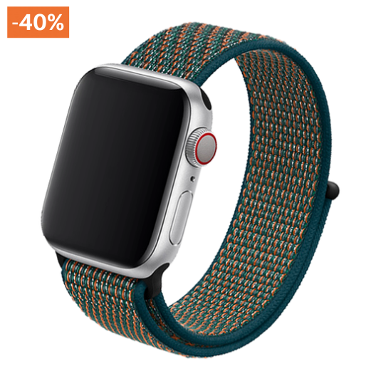 Cinturino Apple Watch in Nylon sport verde