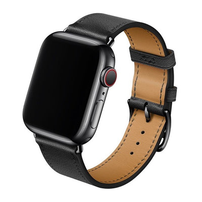 Cinturino Apple Watch in pelle classica nera