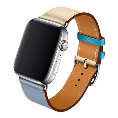 Cinturino Apple Watch in pelle classica blue
